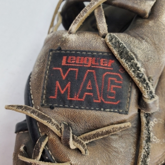 VTG MAG Leaguer Leather Glove Mitt Youth 10" Grain Cowhide Right Hand Throw - Picture 6 of 10